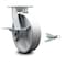 Service Caster 8 Inch Kingpinless Semi Steel Wheel Swivel Caster with Brake and Swivel Lock SCC SCC-KP30S820-SSR-SLB-BSL - alternate 1